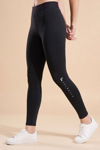 Zelocity Quick Dry Gym Leggings - Jet Black — thumbnail 3